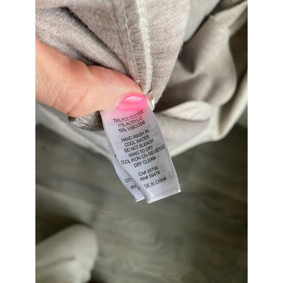 Joie Long Overcoat Women's XL Cream Lapel Collar Long Line Pockets Coat - Picture 4 of 5